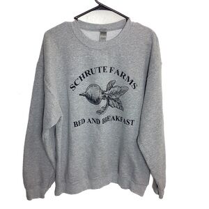 Gildan Gray Sweatshirt The Office Schrute Farms